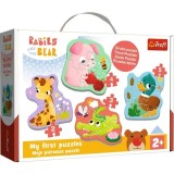 PUZZLE TREFL BABY CLASIC PUII DE ANIMALE 14 PIESE