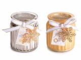 Cumpara ieftin Set 2 lumanari parfumate Craciun &Oslash; 8 cm x 9 H