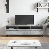 Comodă TV, gri beton, 150x30x44,5 cm, lemn prelucrat, vidaXL