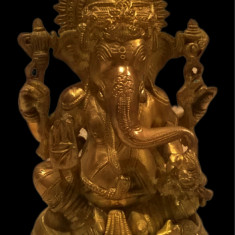 Sculptura din bronz masiv de dimensiuni impresionante Ganesha