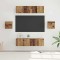 vidaXL Set comodă TV Pe perete 6 pcs Lemn vechi Lemn compozit