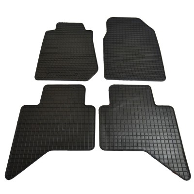 Set covorase auto din cauciuc Isuzu D-Max II 2011-, presuri BestAutoVest, culoare Negru, 4 buc. foto