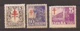 Spania 1947 - Lupta &icirc;mpotriva tuberculozei, serie + PA, MNH, Nestampilat