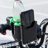 Suport 2-IN-1 pentru telefon si sticla de apa, montaj pe motocicleta,