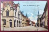 Sibiu - Str. Metropoliei cu Posta - Fleischergasse mit Post 1926 - printata, color, scrisa dar necirculata, textul in limba romana tiparit ulterior, Fotografie
