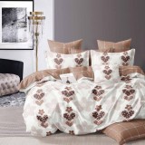 Lenjerie pat dublu,bumbac finet,6 piese,cearceaf normal 220x240cm, cearceaf pilota 200x220cm, 2 fete de perna 50x70, 2 fete de perna 70x70-M344
