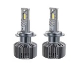 Cumpara ieftin Set 2 Becuri LED H7 24V pentru Camioane V68, Canbus, 120W, 6000K, 12.000Lm , Iluminare Puternica Alb Rece, IP68, Racire Activa, Durata 30.000 Ore, IPF