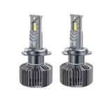 Set 2 Becuri LED H7 24V Camioane TIR - 120W Canbus 6000K Alb Rece 12000LM, PlugPlay, Fara Eroare Bord, Iluminare Puternica pentru DAF, MAN, Volvo,