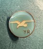 Insigna Aviatie Romania YR varianta email albastru deschis monetaria statului