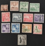 Malta (Colonie Britanică) 1938&ndash;1943 - Set de 13 Timbre Clasice &bdquo;Regele George al VI-lea&rdquo; Valori Ștampilate / Anulate - Cod: -PV1