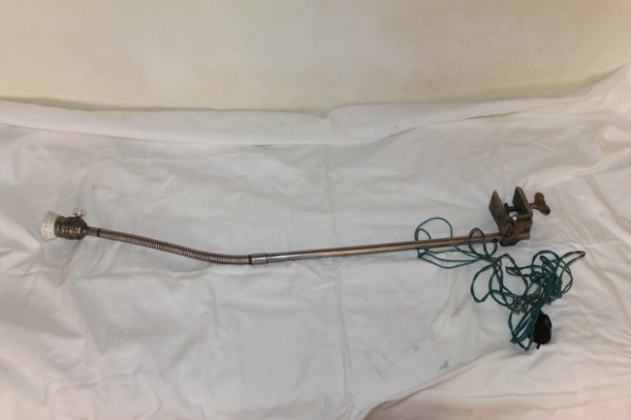 lampa, veioza veche din inox
