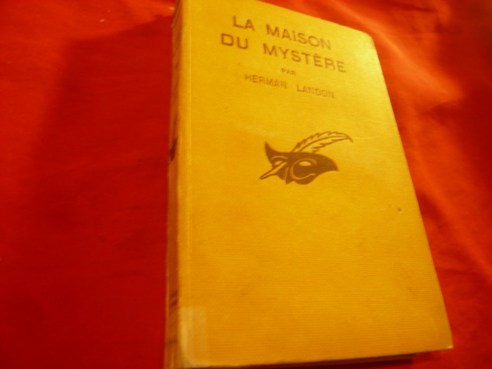 Herman Landon - La maison du mystere - Colectia Masca 1931 , 253 pag
