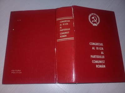 congresul al IX-LEA al PARTIDULUI COMUNIST ROMAN,Stampila OFITER C.F.I.Mihailesc foto