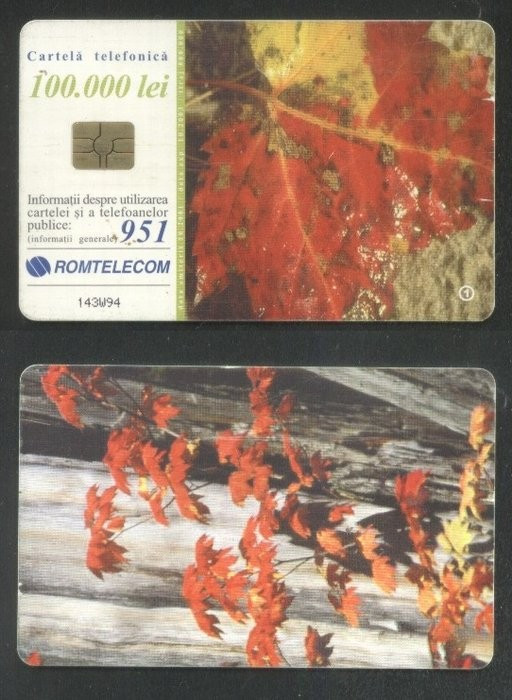 Romania 2001 Telephone card Autumn Rom 125 CT.091