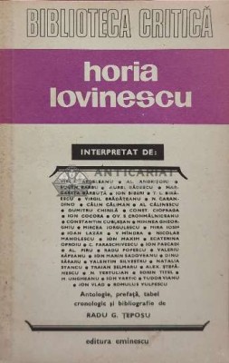 Horia Lovinescu - 1983 - Radu G. Teposu ($I87) foto