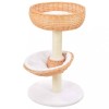 VidaXL Ansamblu pentru pisici stâlp funie sisal natural lemn salcie