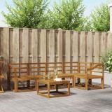 vidaXL Set Canapea Natural Lemn Masiv Acacia Mobila Gradina Exterior