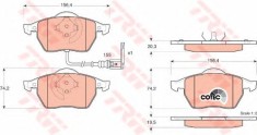 Set placute frana,frana disc VW GOLF IV Variant (1J5) (1999 - 2006) TRW GDB1403