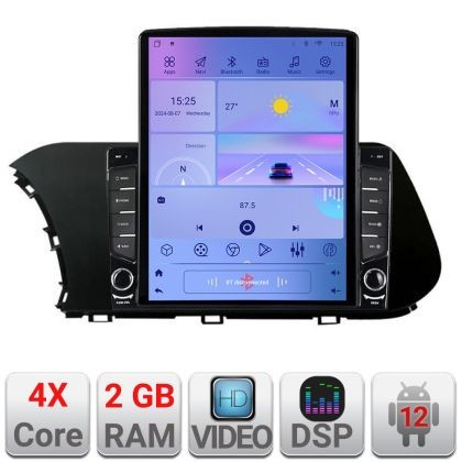 Navigatie HHyundai I20 2020- K-i20 ecran tip TESLA 9.7&quot; cu Android Radio Bluetooth Internet GPS WIFI 2+32 DSP Quad Core CarStore Technology