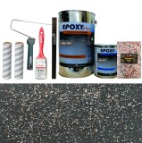 Cumpara ieftin Set Vopsea Epoxidica Antracit Orange Granite