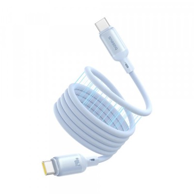 Cablu Date si Incarcare USB-C - USB-C Baseus PicoGo, 240W, 1m, Albastru P10376800311-00 foto