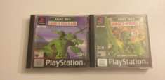 LOT 2 Jocuri - Army Men Sarge Heroes 2 + Land - PS 1 [Second hand] foto
