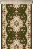 Traversa Covor, Lotos 570, Verde, Latime 60 cm, Diverse Lungimi