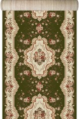 Traversa Covor, Lotos 570, Verde, Latime 60 cm, Diverse Lungimi