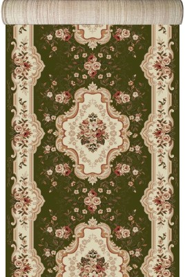 Traversa Covor, Lotos 570, Verde, Latime 60 cm, Diverse Lungimi foto