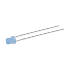 LED 3mm albastru 2.6-3.6V 210-350mcd 110 grade frontal plat