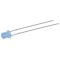 LED 3mm albastru 2.6-3.6V 210-350mcd 110 grade frontal plat