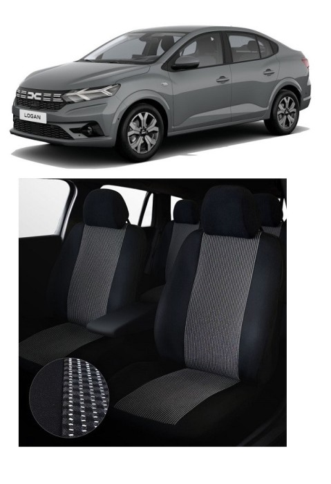 Set Huse auto compatibile Logan III (2021-2025) PRESTIGE FRACTIONATE Premium 11 piese