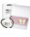 Cumpara ieftin Set cadou dama &ndash; esarfa jacquard si inel de esarfa Fluture