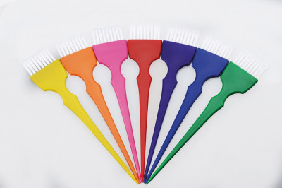 Set perii colorate cu peri scurti pentru suvite,balayage,vopsire,mese Rainbow foto