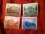 Serie Germania Deutsches Reich 1941 Targ Leipzig 4 valori, Nestampilat