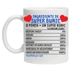 Cana alba personalizata &quot;Ingrediente de super... &quot;, INOVATIX&reg;. 330ml