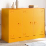 Gossi noptiera, galben mustar, 99x39x73 cm otel