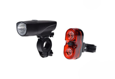 Set far 1 led si stop 2 led-uri pentru biciclete PB Cod:AWR1202 foto