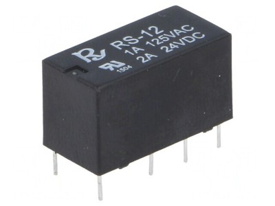 Releu Electromagnetic DPDT 12VDC 2A foto
