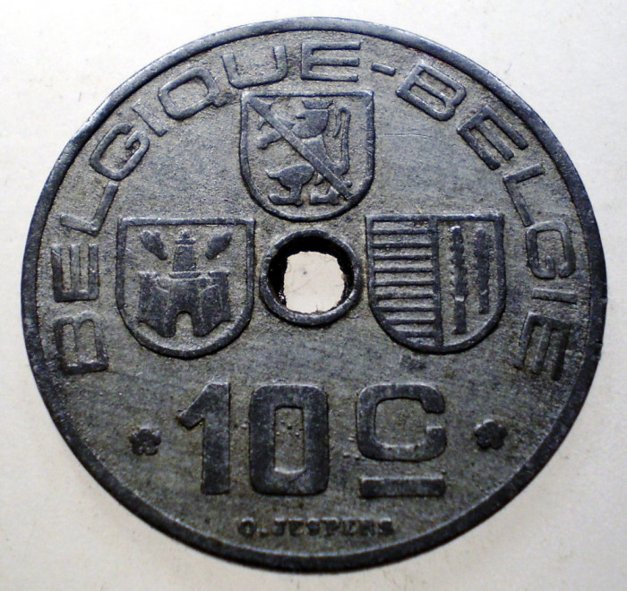 7.286 BELGIA WWII 10 CENTIMES 1941