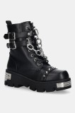 Koi Footwear botine culoarea negru, cu platformă, Shackled Shadows Heavy Duty