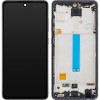 Display cu Touchscreen MP compatibil cu Samsung Galaxy A52 5G A526 / A52 A525 / A52s 5G A528, cu Rama, Negru