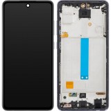 Display cu Touchscreen MP compatibil cu Samsung Galaxy A52 5G A526 / A52 A525 / A52s 5G A528, cu Rama, Negru