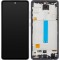 Display cu Touchscreen MP compatibil cu Samsung Galaxy A52 5G A526 / A52 A525 / A52s 5G A528, cu Rama, Negru