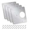 Set 4 elemente de reparare a balamalei, AEWOYAD, inox, cu suruburi, argintiu