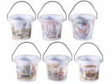 Cumpara ieftin Set 6 ghivece Paste metal multicolor 8x12 cm