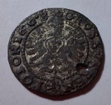 Polonia (5) - Gros, Sigismund III, cupru argintat, 1608, fals de epoca