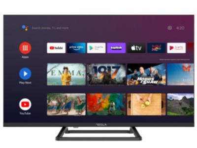 Tesla Android TV 11, DLED 43E635BFS, 109 cm, FHDDVB-T/T2/C/S/S2, 300cd/m2, VESA foto