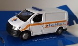 Macheta Volkswagen Transporter T6 Van Emergency 2016 - Welly 1/36 VW, 1:32