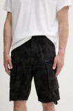 G-Star pantaloni scurți din bumbac bărbați, culoarea negru, D08566-D955